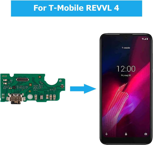 Duotipa USB Charger Dock Connector for T-Mobile REVVL 4, USB Charging Port Flex Cable Replacement for 5007Z/5007W