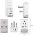 Ceptics South Africa Travel Plug Adapter 2 Pack, QC 3.0 & PD, Dual USB & USB-C, Type M AP-10L, Fast Charging