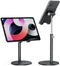 OMOTON Cell Phone Stand, Adjustable Height Aluminum Desktop Holder for iPhone 13/Mini/Pro/Max, All Smartphones