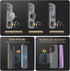 Magnetic Car Mount Air Vent Cell Phone Holder, Universal Vehicle Dash Stand with Clip Hook for iPhone, Samsung, Google