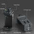 Aluminum Phone Mount for Tripod, Adjustable Phone Tripod Mount with Cold Shoe & Arca Swiss Quick Release Plate,Universal Adjustable Clamp Suitable for iPhone 14 pro/13 Pro/12/11/Samsung