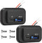 Linkstyle 2PCS RV USB Outlets - Dual USB Ports (USB-A and USB-C) with Blue LED Indicator, Surface Mount 12V USB Outlets