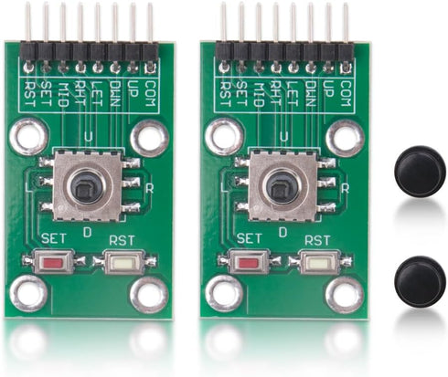 KOOBOOK 2Pcs 5-Channel Five Direction Navigation Button Module 5D Rocker Joystick Independent Keyboard