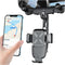 Car Rear View Mirror Phone Holder, 360° Rotatable & Retractable Auto Clip Mobile Mount, Universal for All Phones