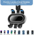 360° Rotatable Rearview Mirror Phone Holder for Car, Retractable Multifunctional Design, Four Corners Fixed Anti-Shake