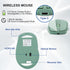 Rechargeable Wireless Mouse, Bluetooth Mouse for Laptop/iPad/MacBook Pro/Air, Slim Silent Mouse (Green)