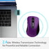 memzuoix 2.4G Wireless Mouse, 1200 DPI Computer Mouse with USB Receiver, Portable Cordless for Laptop, PC, Desktop,