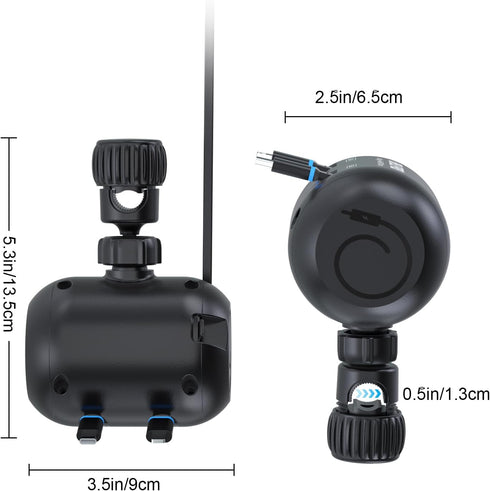 OHLPRO 2 in 1 Backseat Car Charging Station Box, 45W Fast Charge Multi Retractable Charger for iPhone/Samsung and