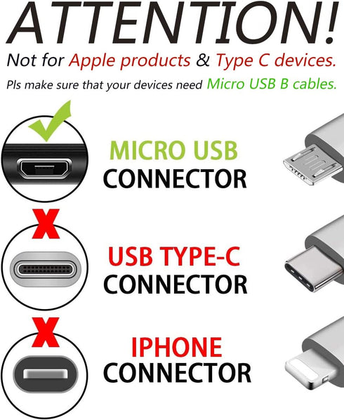 BestCH 3ft 7 X43Z60 Micro USB SYNC Charger Cable Cord Compatible with Kindle Fire HD Tablet