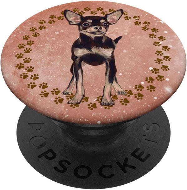 PopSockets Swappable PopGrip - Cute Chihuahua Artistic Gift for Dog Lover