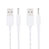 FitTurn 5V DC Power Cord USB to DC 3.5mm x 1.35mm Barrel Jack Adapter Connector Charging Cable Plug (White)