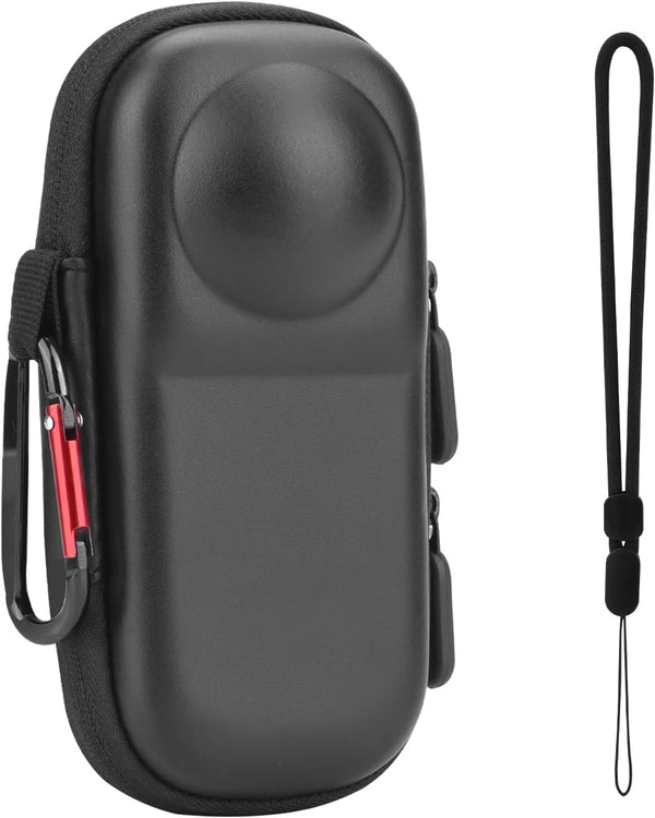 Carrying Case for Insta 360 X4 (for Original Lens Cap), Portable Small Storage Bag with Wrist Strap for Accessories
