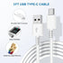 Fast Charging Type C Charger, 2 Pack USB C Wall Block & 3ft Cable for Samsung Galaxy S8/S9/S10, Note 8/9/10, Pixel 3.