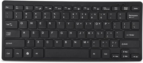 Yoidesu Mini Wired Keyboard, Thin Full Size USB Corded Keyboard for PC, Computer, Laptop, Windows