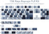 Hyekit PBT Keycaps, 134 Keys Mosaic Cherry Profile Dye-Sublimation Custom Keycaps with 6.25U 7U Spacebar for Mechanical