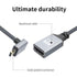 RIIEYOCA 4K Cable,90 4K etc.(20cm) Micro HDTV to HDTV Adapter Degree Up Angle Micro Male to Female Aluminum Short Nylon