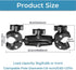 Sequpr Super Clamp Double Camera Clamp, Non-Slip Head Mount for Photography Light Stand, Umbrella, Selfie Stick