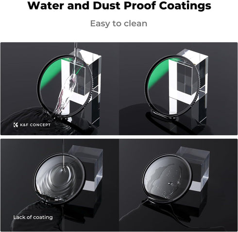 K&F Concept 67mm MC UV Protection Lens Filter, Ultra-Slim 24-Layer Multi-Coated Waterproof Filter for Camera Lens