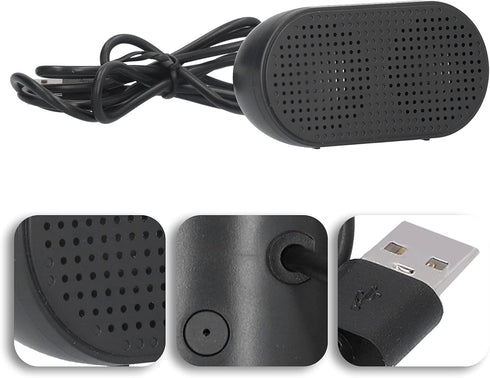 Zerodis USB Computer Speaker, Small Portable Sound Bar for Laptop & Desktop, Home Office Music, Outdoor