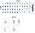 2Pcs Universal English Keyboard Stickers for PC Computer Mac Laptop Desktop Keyboard, English Keyboard Replacement