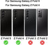 2 Pack Outer Anti-Blue Privacy Tempered Glass for Samsung Galaxy Z Fold 5 / Z Fold 4 - Anti-Spy Full Covered Film