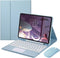 iPad Pro 13 inch 2024 Keyboard Case with Mouse, Detachable Bluetooth Touch Keyboard, Built-in Trackpad, Mist Blue