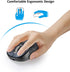 Wireless Bluetooth Mouse with 4 Way Scrolling, Rechargeable, 3200 DPI, Quiet Click, 3 Devices Mice for Windows, Mac
