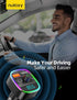 Nulaxy Bluetooth FM Transmitter for Car, Dual USB Charging Adapter with Hands-Free Calling and 7 Colors LED
