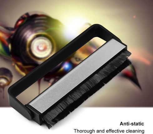Record Brush Cleaner, Anti-Static Carbon Fiber Dust Remover, Record Cleaning Kit, LP Record Clean Brush