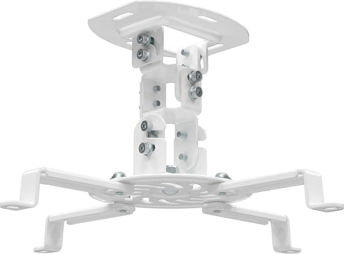 WALI Projector Ceiling Mount, Universal Low Profile with Retractable Arms and Multiple Adjustment Function (PM-002-W),