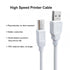 10 Printer Cable fit for HP Canon Brother Dell Epson, USB A to USB B Printer Cord Feet