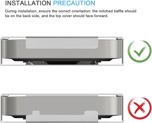 IFCASE Mac Mini Monitor Vesa Mount, Aluminum Material Holder for Mac Mini 2010-2023 M2 Pro (Silver)