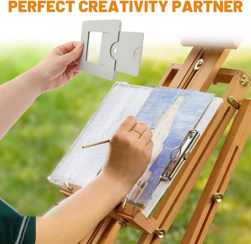Trenqular View Finder,View Catcher with Sliding Mechanism, View-Finder with Color Isolation, View-Finder