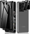 LYWHL 2+2 Pack Privacy Screen Protector for Samsung Galaxy S20 Ultra, Anti-Spy Black Film + Camera Lens