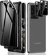 LYWHL 2+2 Pack Privacy Screen Protector for Samsung Galaxy S20 Ultra, Anti-Spy Black Film + Camera Lens