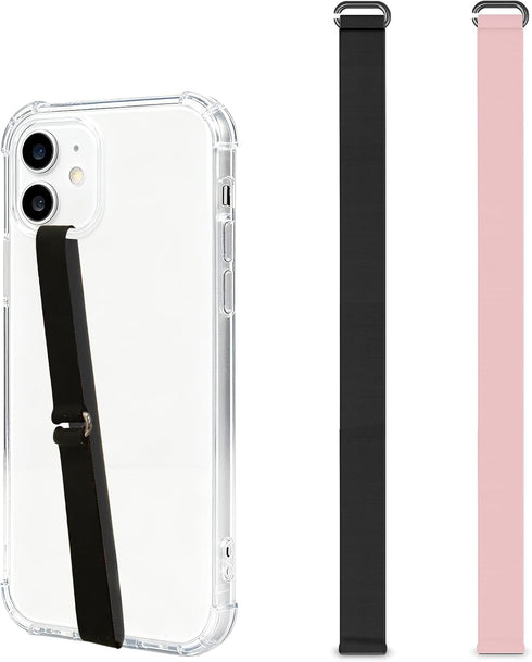 Brvlsoc C-Shaped Silicone Clip Finger Phone Grip Strap Reusable Stretchy Loop Holder for