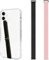 Brvlsoc C-Shaped Silicone Clip Finger Phone Grip Strap Reusable Stretchy Loop Holder for