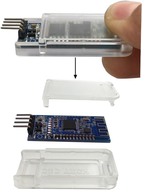 DSD TECH HM-10 Master and Slave Bluetooth 4.0 LE iBeacon Module Compatible with iPhone and iPad with 4 PIN Dupont Cable for Arduino by DSD TECH