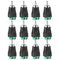 RCA Plugs for Speaker Wire, Phono RCA Male Plug Solderless Converter, 12 Pack