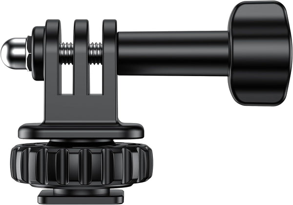 Hot Shoe Mount Adapter for GoPro Hero 10/9/8/7/6/5, DJI Osmo Action, AKASO Brave 8/7/6 for Tripod Selfie Stick Monopod