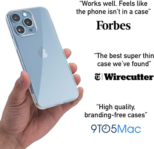 totallee Clear iPhone 13 Pro Max Case, Ultra Slim Minimal Cover for Apple iPhone 13 Pro Max (2021)