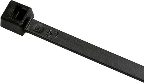 Cable Ties, 4" Black, 18lb, 100 Pcs