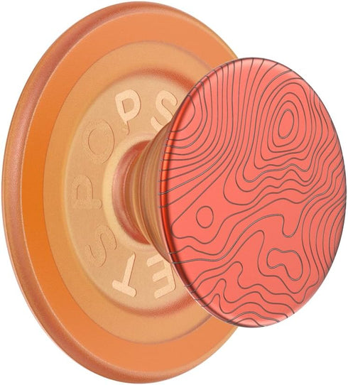 PopSockets Phone Grip Compatible with MagSafe, Wireless Charging Compatible Phone Holder, Into The Woods - Alum Topo