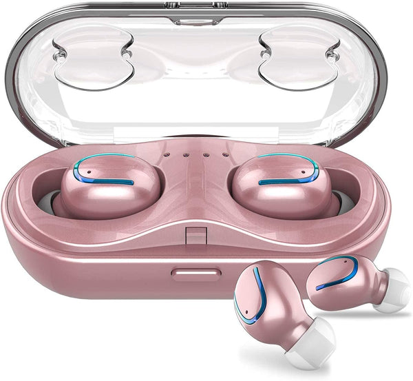 True Wireless Earbuds for Small Ears, Bluetooth Headphones, 48h Playtime, IPX7 Waterproof Sport Headphones in-Ear, with