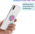 lenoup Kickstand,360 Rainbow Cell Phone Ring Stand Holder,Purple Multicolor Ring Grip Rotation Metal Finger Ring