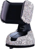 SUNCARACCL Bling Car Phone Holder, 360° Adjustable Rhinestone Crystal Auto Phone Mount for Windshield, Dashboard & Air