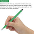 MECCANIXITY 6pcs Metal Stylus Pen, 2 in 1 Universal Retractable Ink Pen with Stylus Tips (Green)