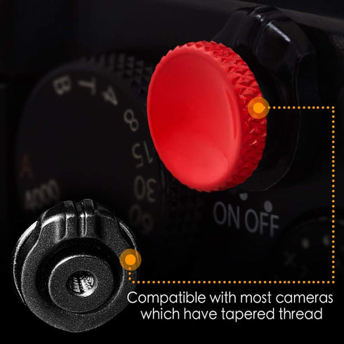 Fuji Shutter Release Button Accessories for Fujifilm Camera, Red Shutter Button for Canon, Nikon, Leica