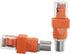 2PCS RJ45 Converter Adapter, Coaxial Barrel Coupler Connector, Coax Straight Connector