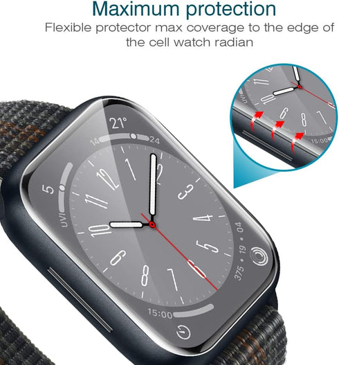 LK 6 Pack for Apple Watch 41mm / 40mm Screen Protector (Series 8 & 7 & 6) - Self-Healing, Ultra-thin, Bubble Free